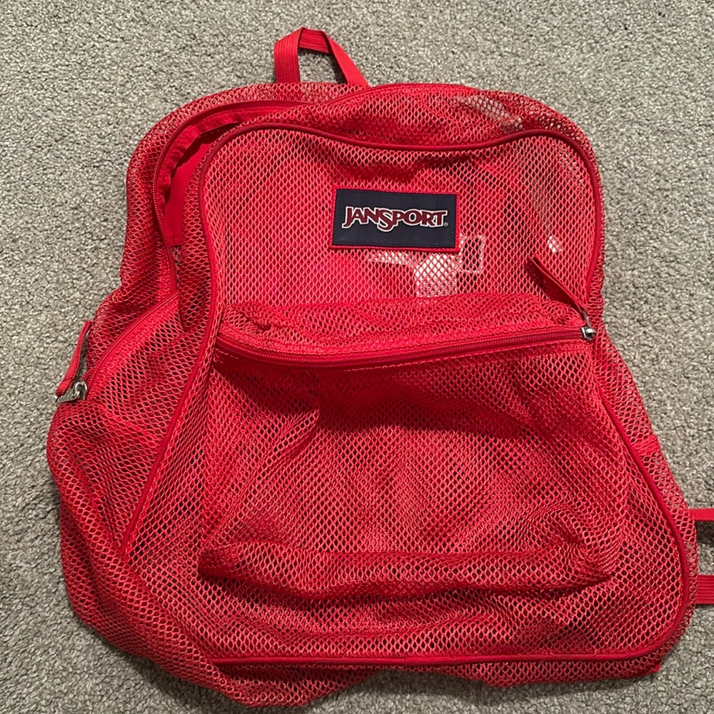 mesh jansport backpack